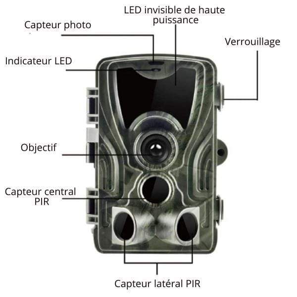 Caméra de surveillance pour la chasse, modèle hc801a, idéale pour la faune