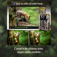 Caméra de chasse avec application mobile - 4G caméra surveillance | Malonn
